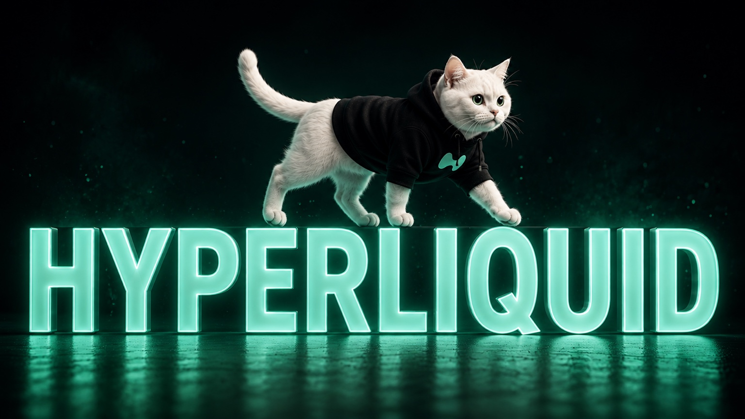 Hypercat walking in a black hoodie